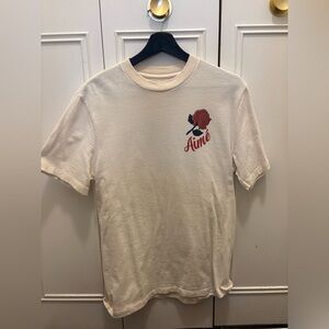 Aime Leon Dore Cream T-shirt w/ Rose Design